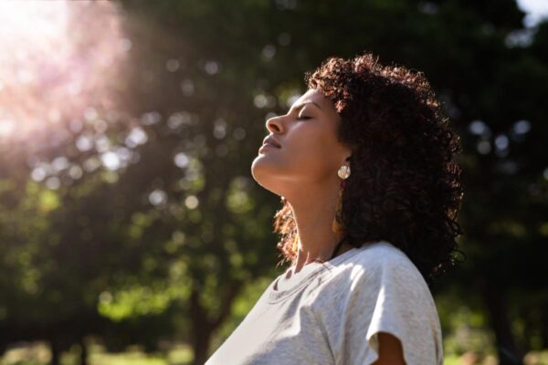 Woman thinking about Parkinson's Disease self-care